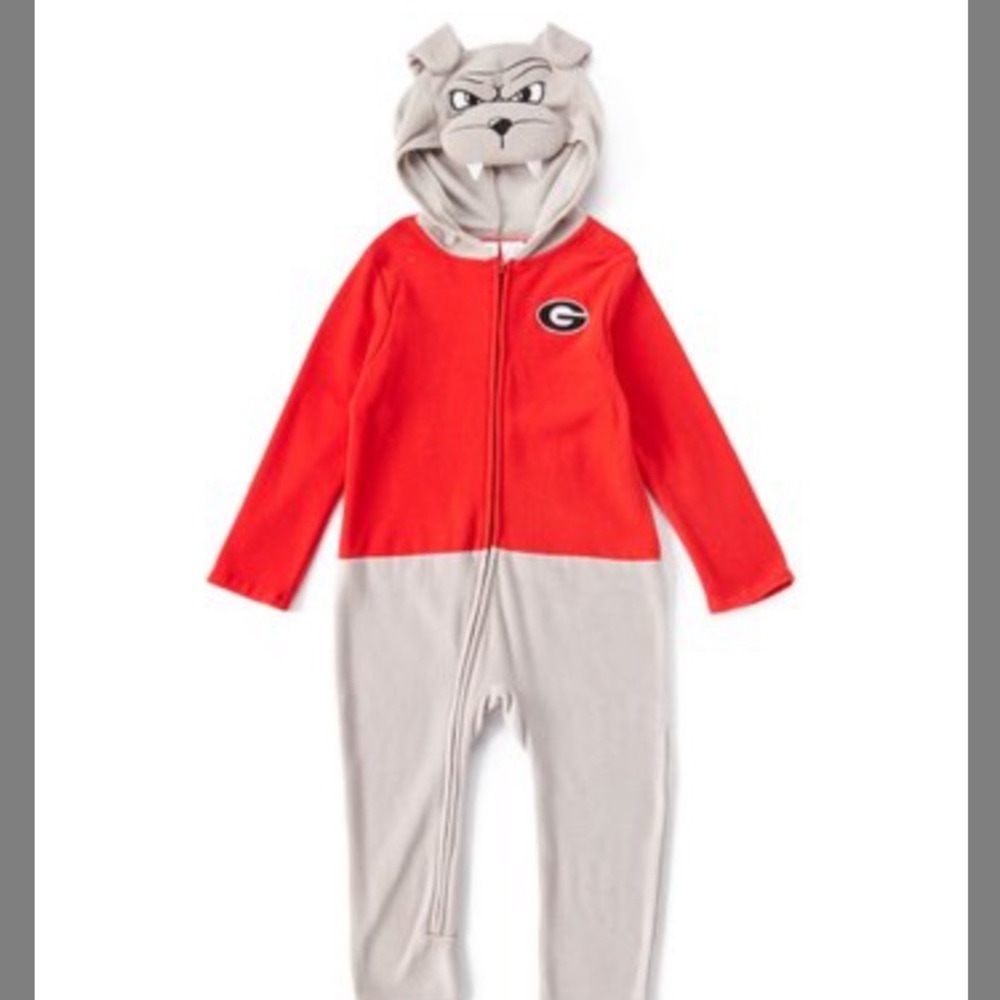 UGA bulldog babies pajamas